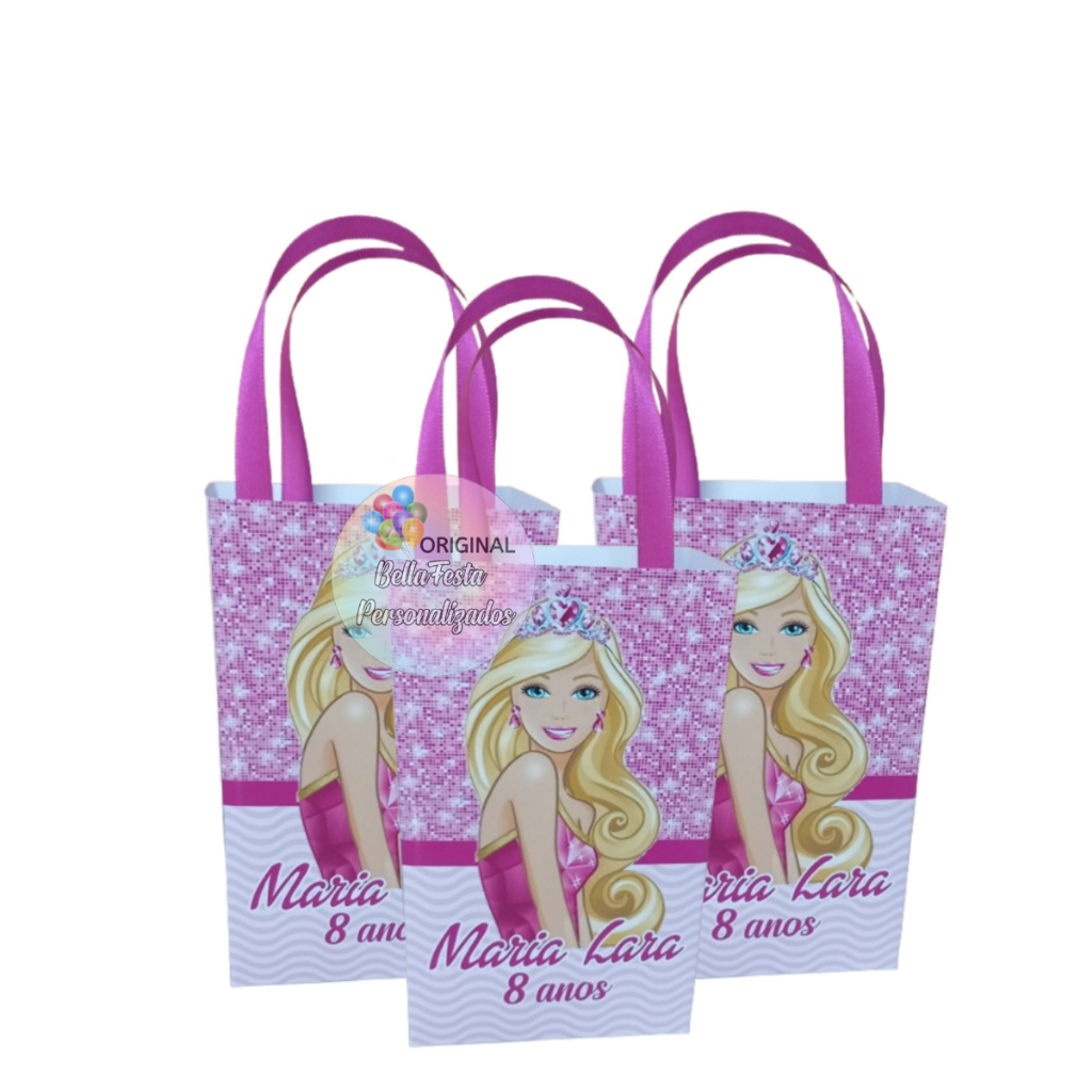 sacolinha surpresa personalizada Barbie em Oferta na Shopee