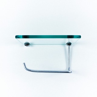 Porta Papel Higiênico com suporte para celular em vidro INCOLOR 6mm em Oferta na Shopee