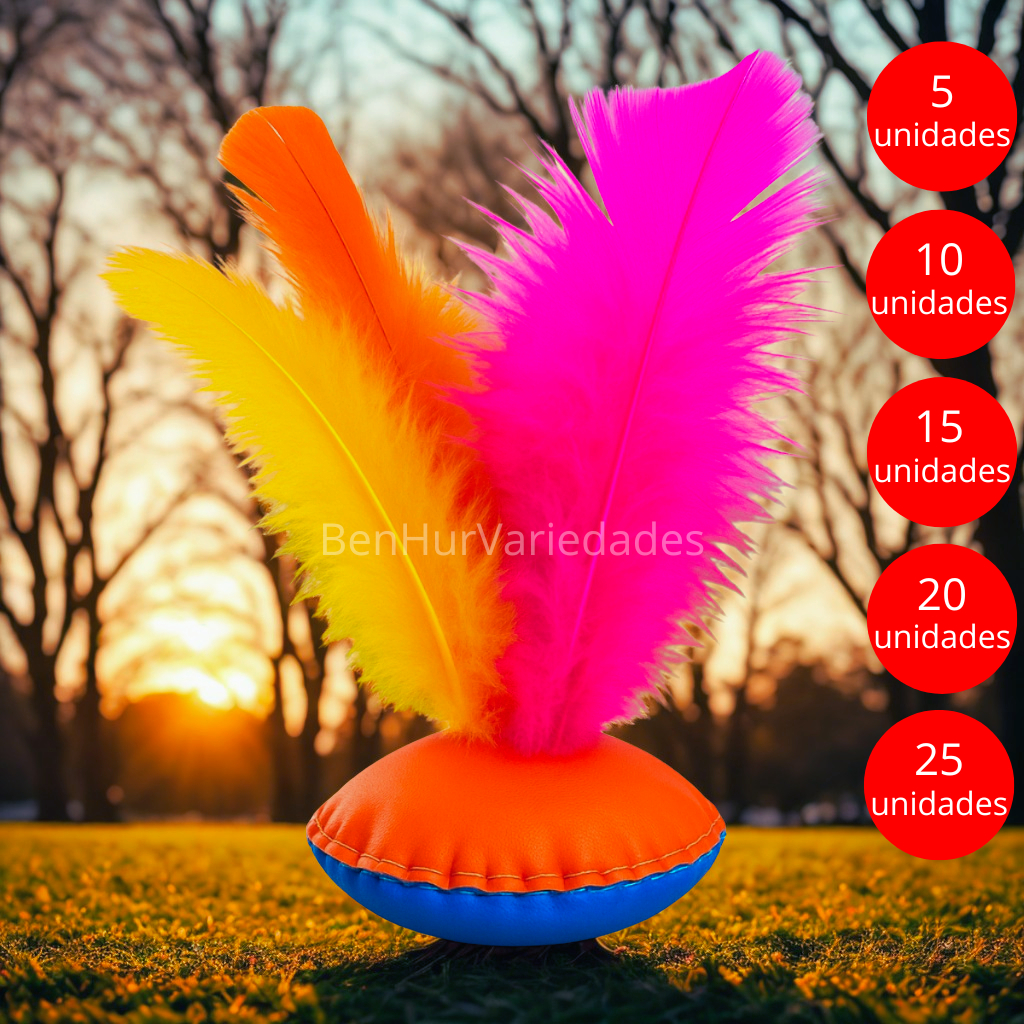 Peteca Infantil Colorida - Brinquedo e Lembrancinha - Várias Cores  - Envio Rápido - 5 a 25 Unid.