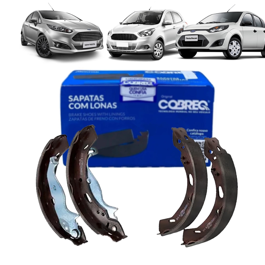 Sapatas de Freio Patim C/ Lona Ford Fiesta Ka 2010 2011 2012/ 2751CPA