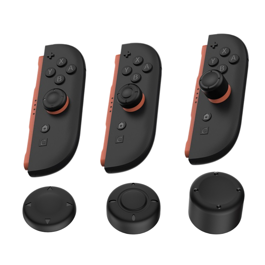 6 Unidades Grip Analógico Silicone Borrachinha Protetora para Controle Joy-Con Nintendo Switch 2
