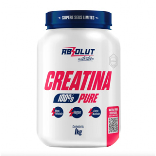 Creatina 100% Pura 1kg Pote Sem Sabor - Absolut Nutrition em Oferta na Shopee