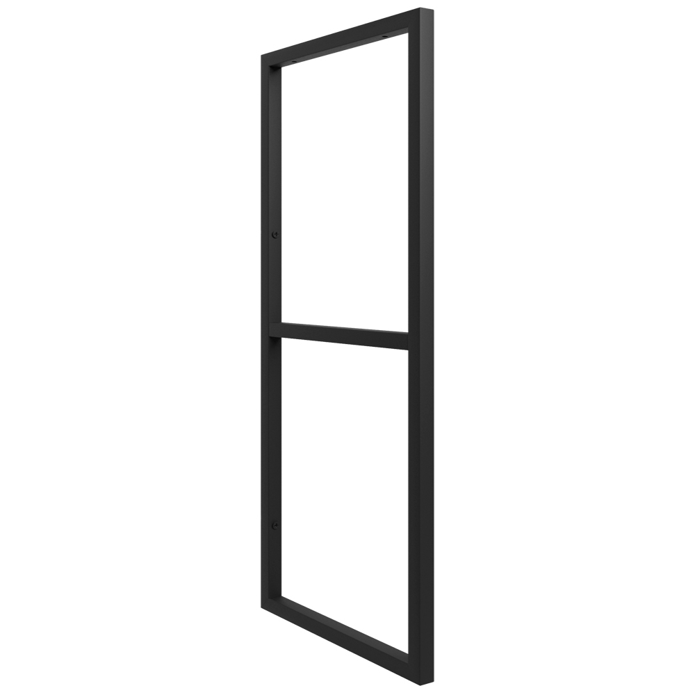 Suporte Estilo Industrial Duplo Teto/Parede Prateleira 25cm Preto