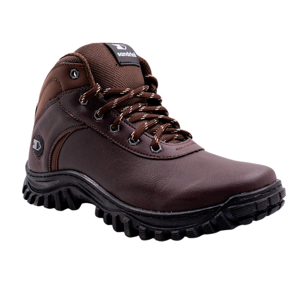 Bota Coturno Sandrini Adventure 255 Couro Bootcat Tratorada Masculina