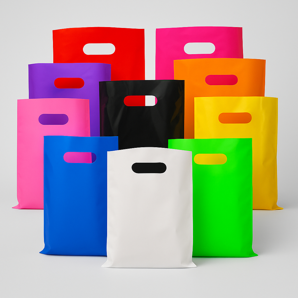 Sacolas 30x40 Boca de Palhaço Alça Vazada | Embalagem para Lojas e Festas | Kit 50, 100 Unidades em Oferta na Shopee