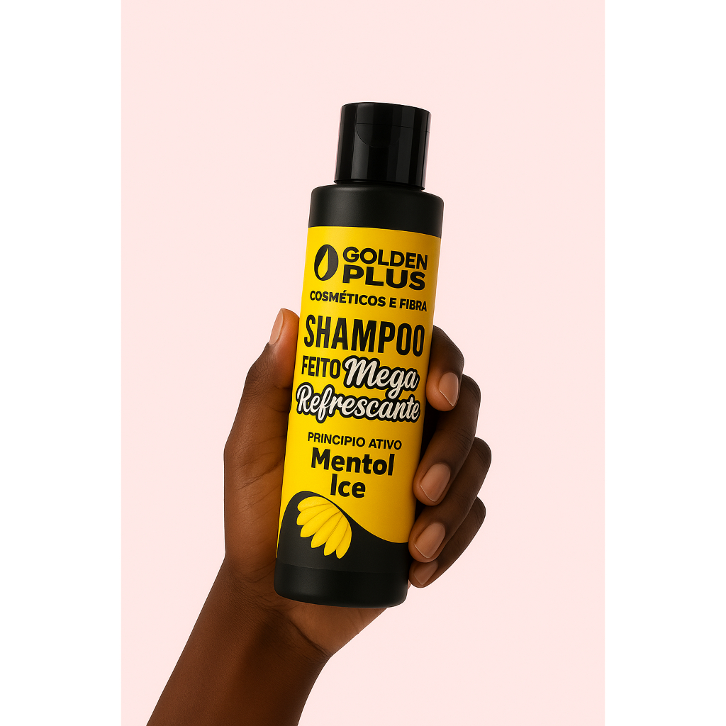 SHAMPOO P/ FIBRAS ORGÂNICAS - SHAMPOO ANTI RESÍDUO MENTHOL BIO FIBRAS 300ML GOLDEN PLUS