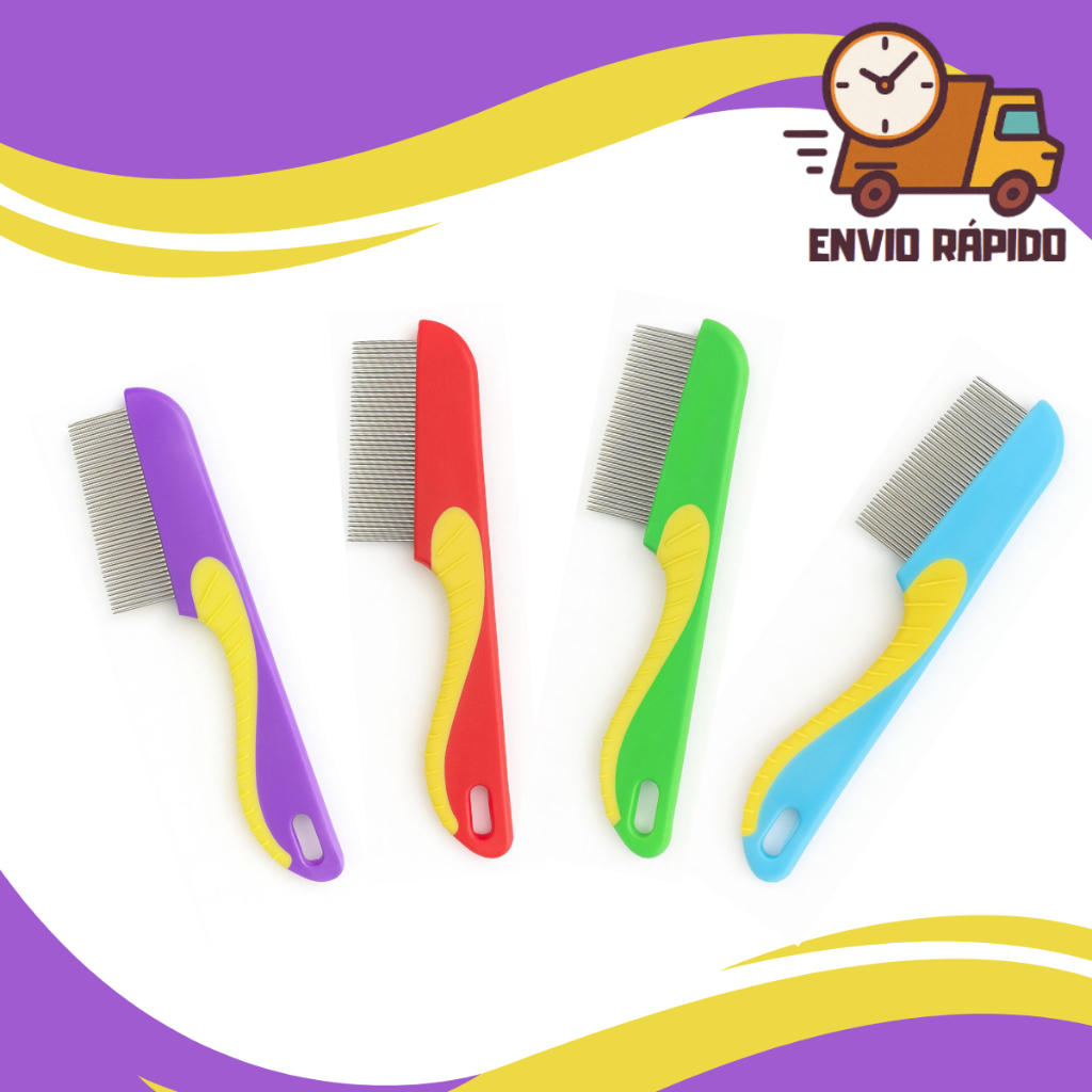 Pente Fino Anti Pulgas Tira Pulgas Carrapatos Remove Pelos Mortos Cachorro Gato Pet em Oferta na Shopee