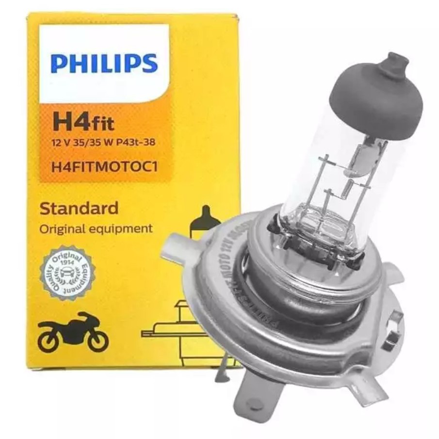 Lâmpada H4 Philips ExtraDuty 35/35W Moto Farol Original em Oferta na Shopee