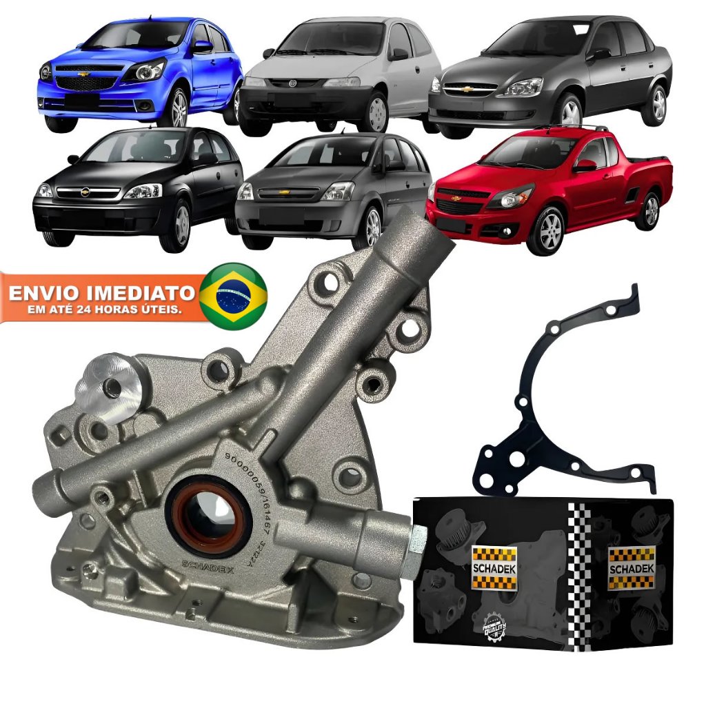 Bomba de Óleo Motor GM Chevrolet Corsa Celta Montana Prisma Tigra 1.0 1.4 1.6 8v 16v Novo com NF