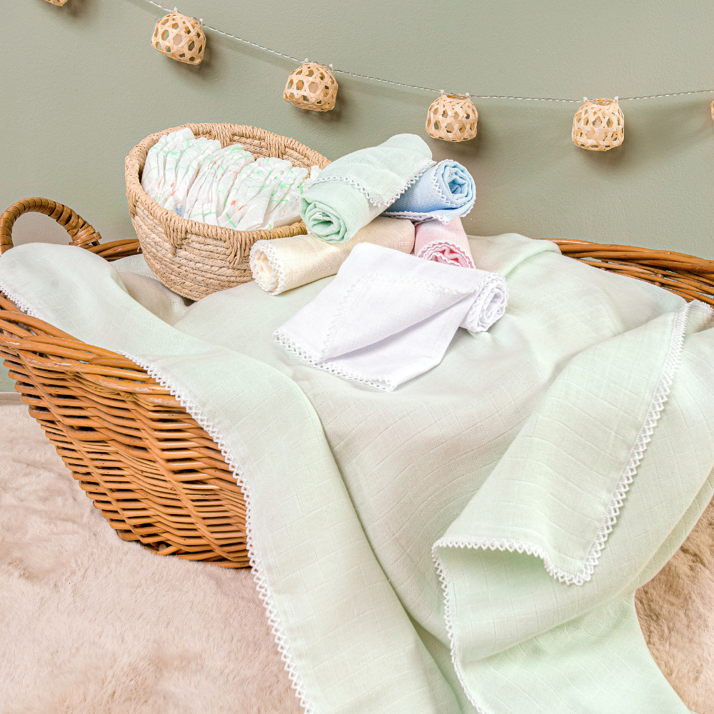 Kit Fraldas Tecido Estrela / Nicoli Color Crochê Mabber - Para Pintura e Bordado Eletrônico