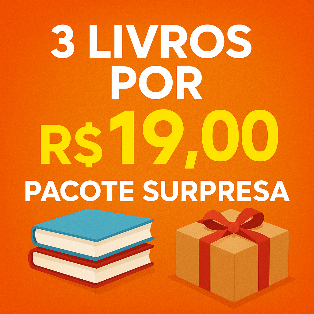 3 Livros Pacote Surpresa - Livros de saldo ATENÇÃO À DESCRIÇÃO DO PRODUTO!!