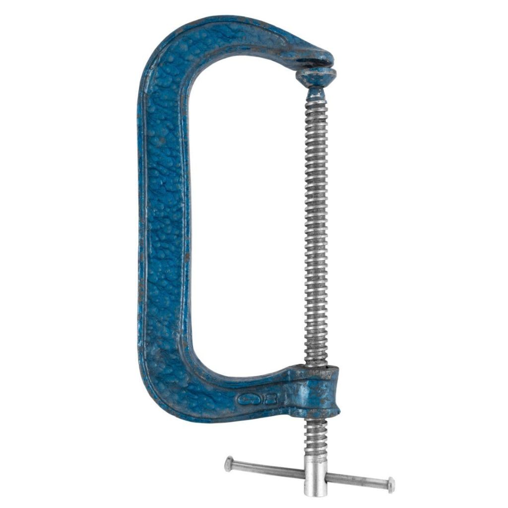 Grampo Sargento Tipo "C" Para Marceneiro 3 Polegadas Eda 7UX 75MM Ideal Para Fixação De Madeiras E Peças