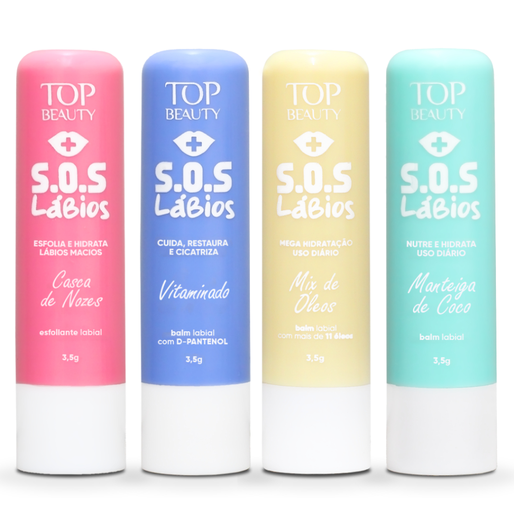 Tratamento Intensivo para Lábios - Recupera E Protege - SOS LABIOS Top Beauty