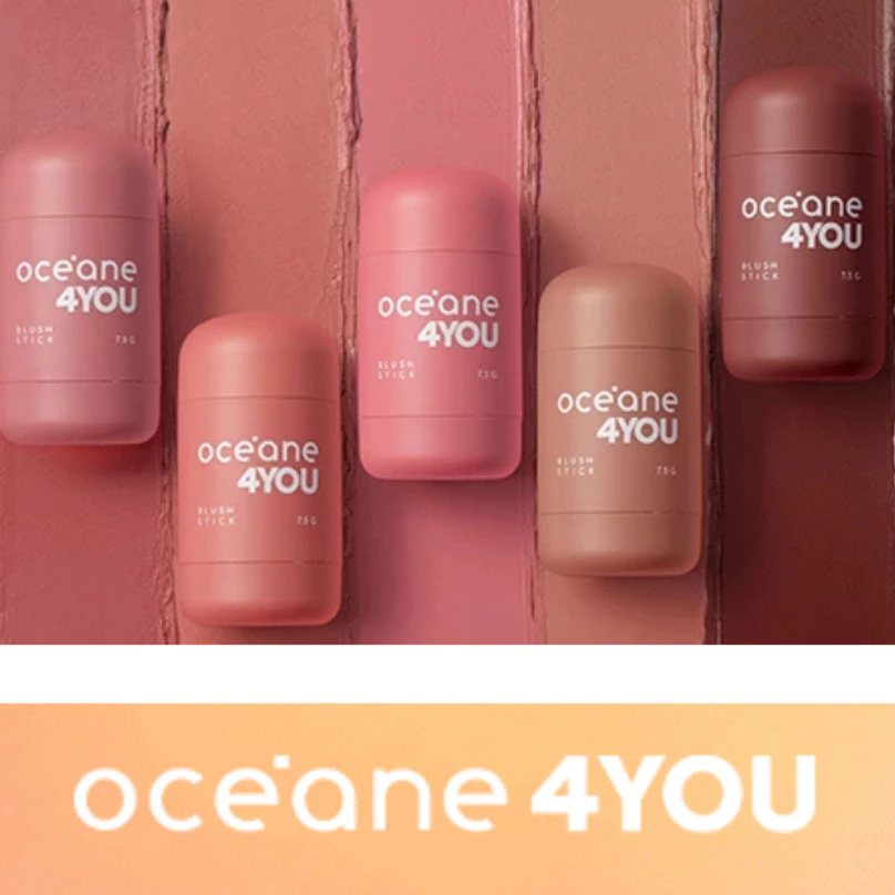 Blush Stick 4you Oceane 3 em 1 Escolha A Sua Cor ( Balloon, Love Letter, Bubble, Picnic Ou Cake) - 7,5g