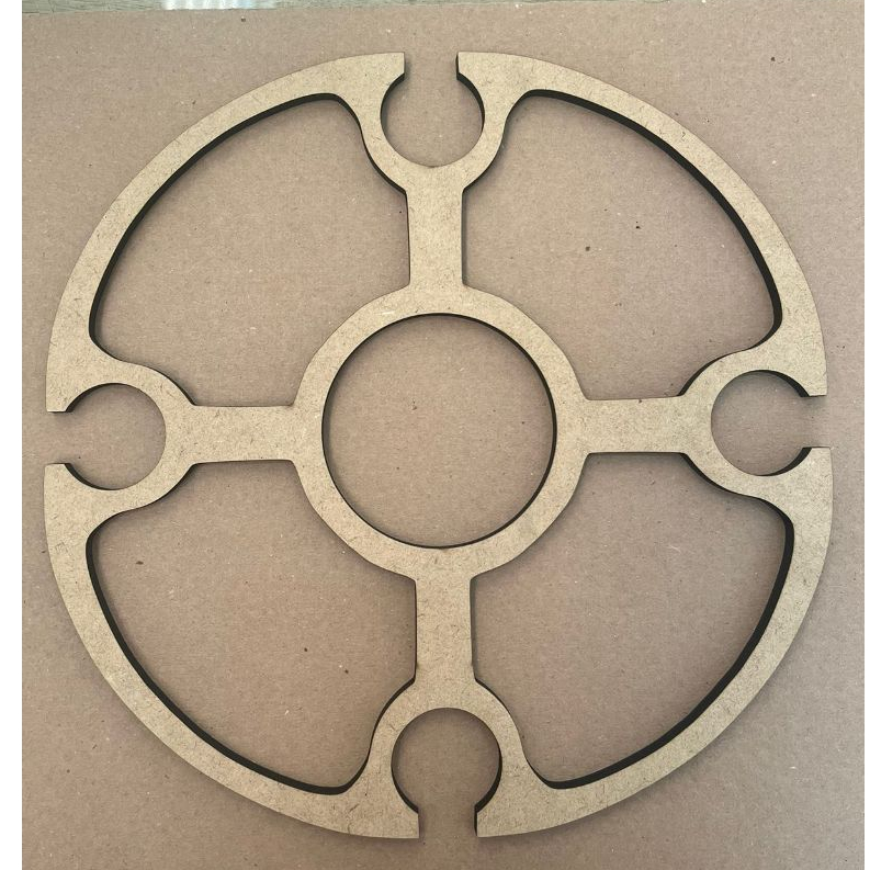Gabarito Molde Circular Mdf Cru De 6mm Personalizado 28cm