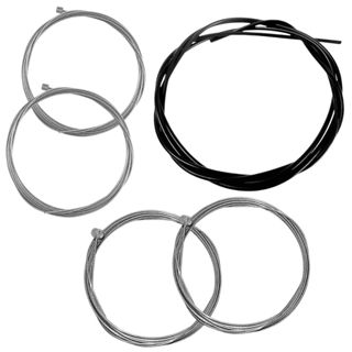 Cabos + Conduites C/teflon P/ Freio E Marcha Bike Completos em Oferta na Shopee