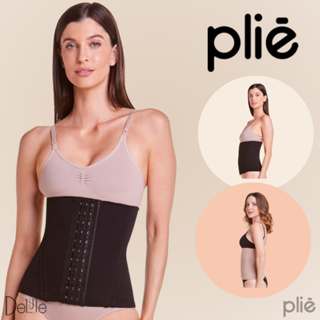 Cinta Colete Faixa Plie Modeladora e Redutora 8 Barbatanas com Regulagem Frontal Alta Compressao em Oferta na Shopee