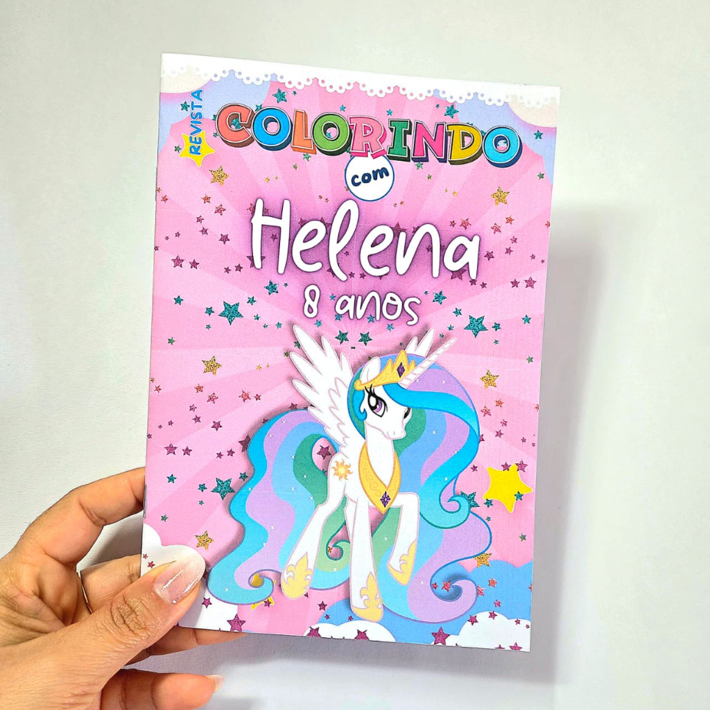 Livrinho de colorir Personalizado MY LITTLE PONEY/Lembrancinha Aniversário/Festa Infantil