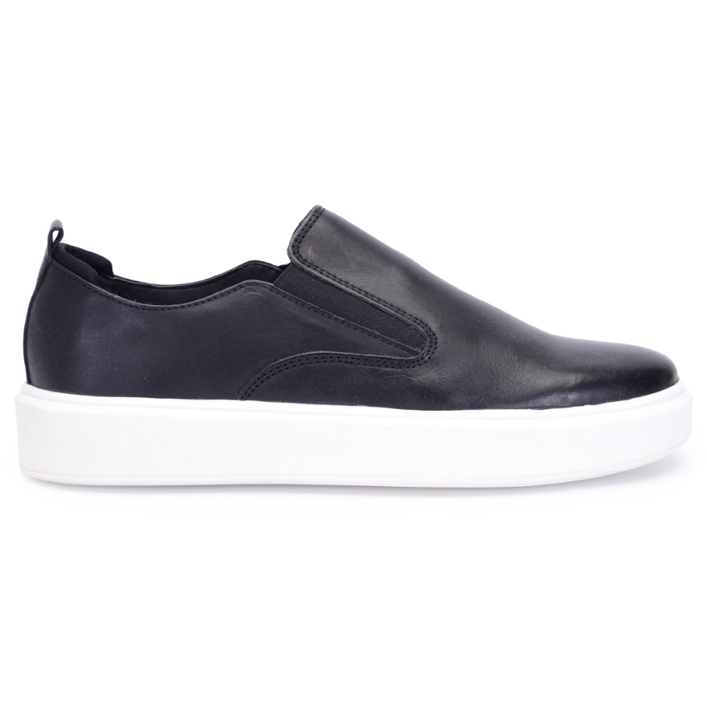 Sapatenis Masculino Preto Em Couro Legitimo Confortavel