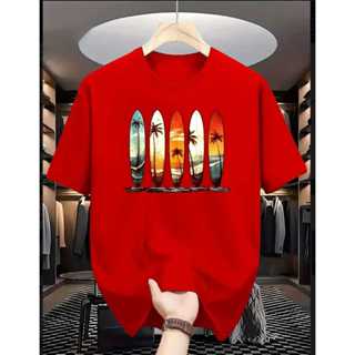 Camiseta Unissex Confortavel Estilo Surfista Praia 100% Algodão em Oferta na Shopee