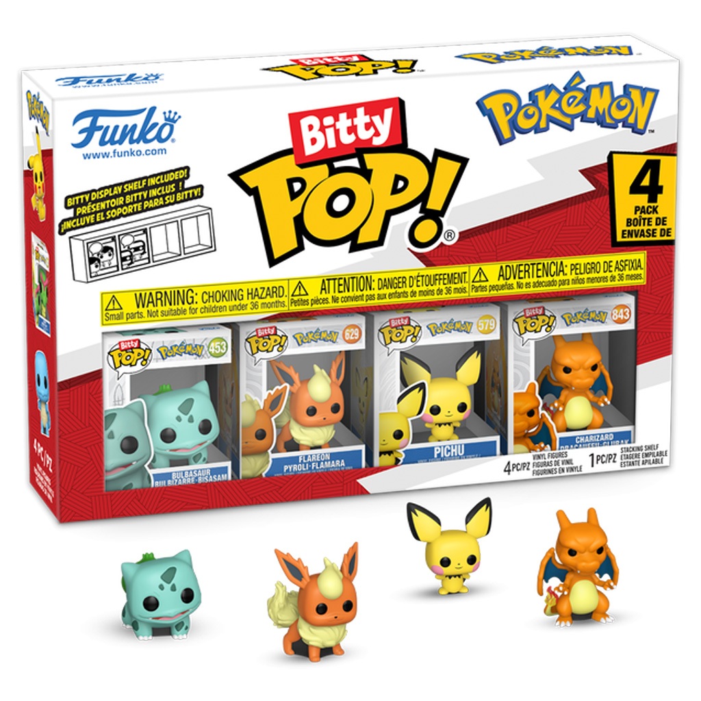 FUNKO BITTY POP BULBASAUR 4PACK 81134 NOVO ORIGINAL em Oferta na Shopee