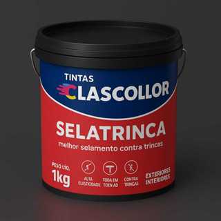 Selatrinca Clascollor – Massa Acrílica para Trincas e Rachaduras, 1kg em Oferta na Shopee