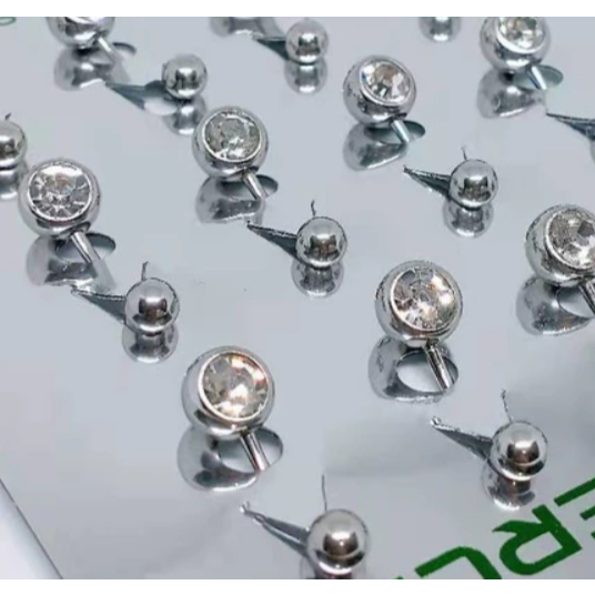 Kit 4/8/12/16/20/24 Unidades Piercing De Umbigo Em Aço cirúrgico