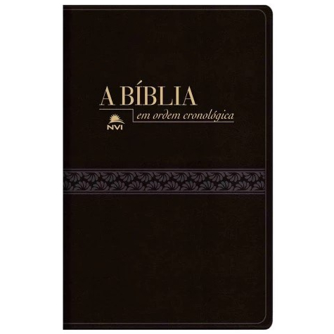 Bíblia em Ordem Cronológica - NVI - Capa Luxo Preta Textura em Oferta na Shopee
