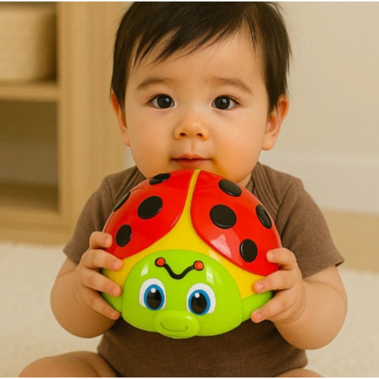 Brinquedo Interativo Joaninha Presente Bebês e Crianças Pequenas educativo e divertido Brinquedos