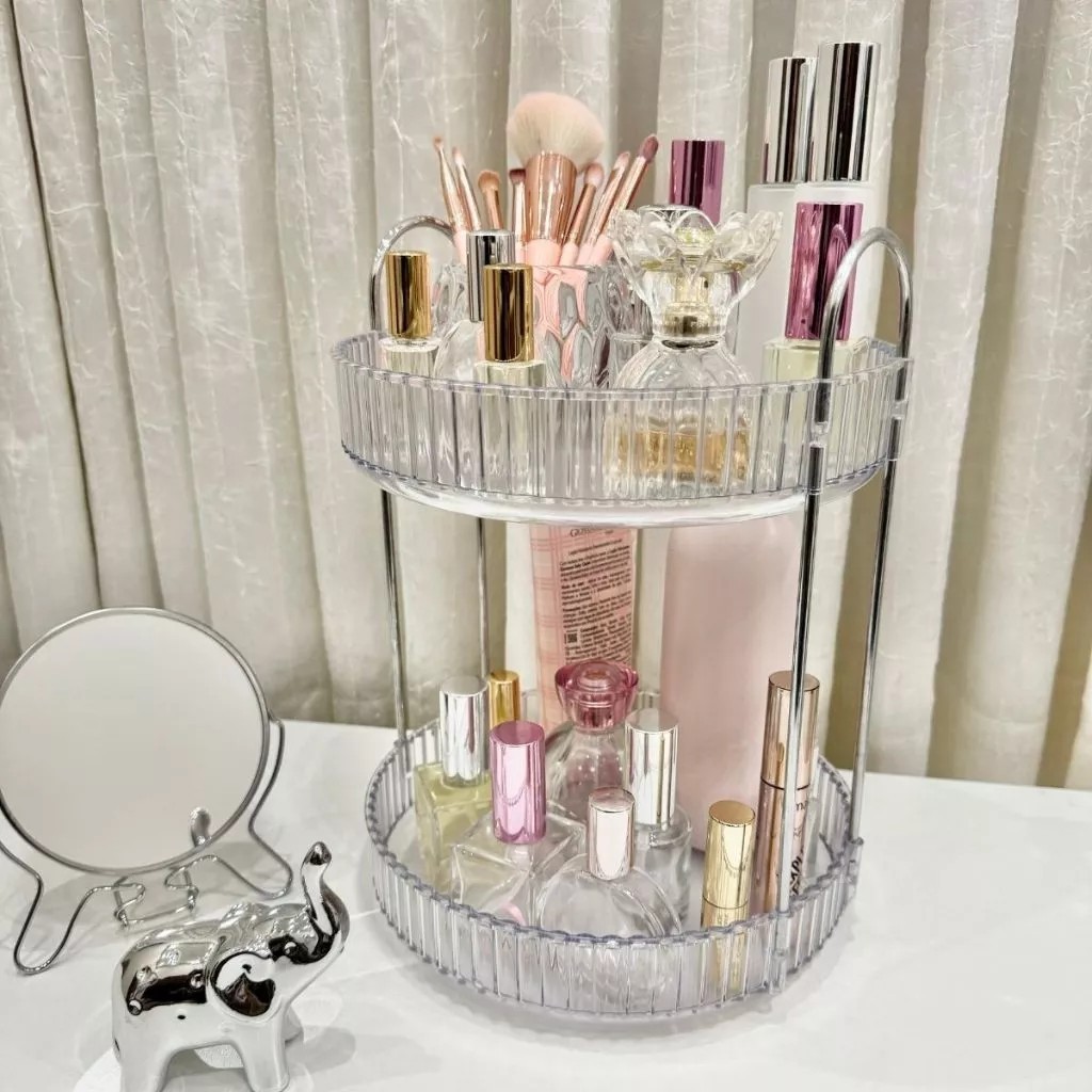 Organizador Prateleira Diamante Acrílico Porta Maquiagem Beleza Multiuso elegante em Oferta na Shopee