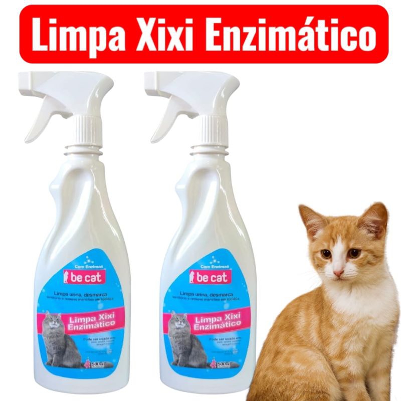 Kit 2 Limpa Xixi Enzimático Desmarca Território para Gatos - 500 Ml Cada –Be Dog. em Oferta na Shopee