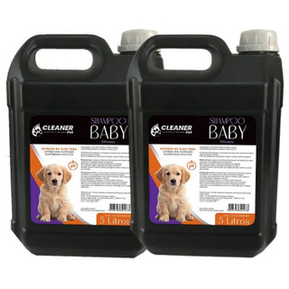 Kit 2 Shampoo Profissional para Cachorro Filhote 5 Litros Shampoo Pet 5 Litros Banho e Tosa Pronto Uso UP Clean Cleaner