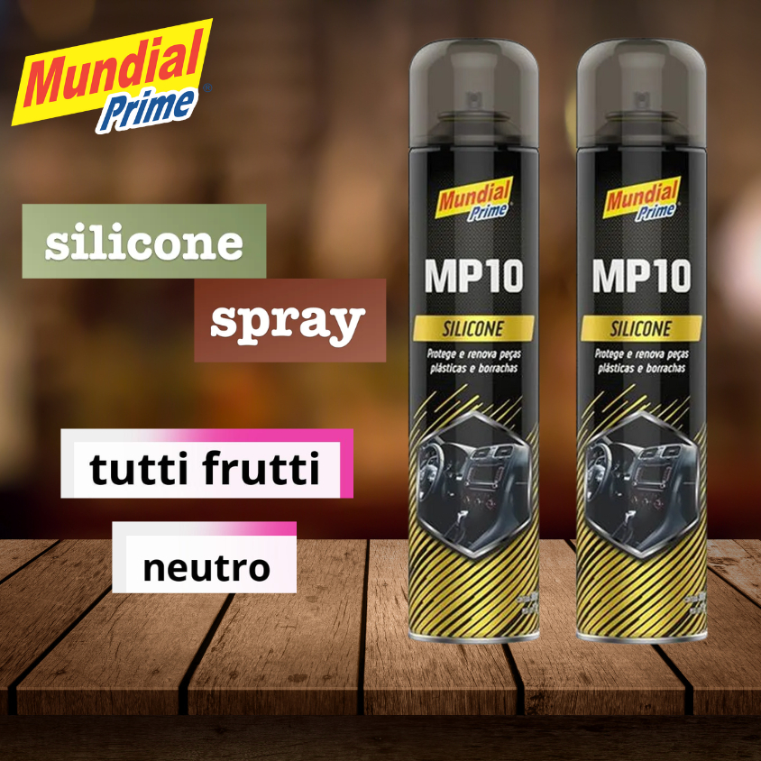 Silicone Spray 300ml Mp10 Mundial Prime - KIT COM 2 UNIDADES em Oferta na Shopee