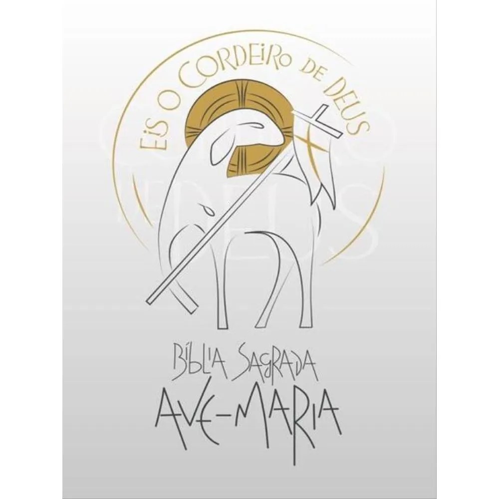 Bíblia Sagrada - Ave Maria - Eis o Cordeiro de Deus - Branca em Oferta na Shopee