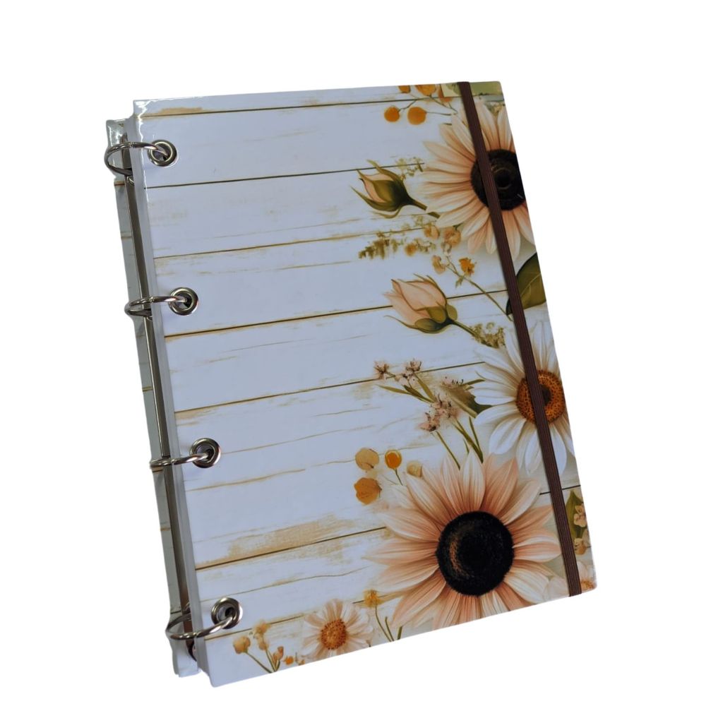 Capa de caderno fichário  argolado  A4- (sem refil)  fichário grande A4