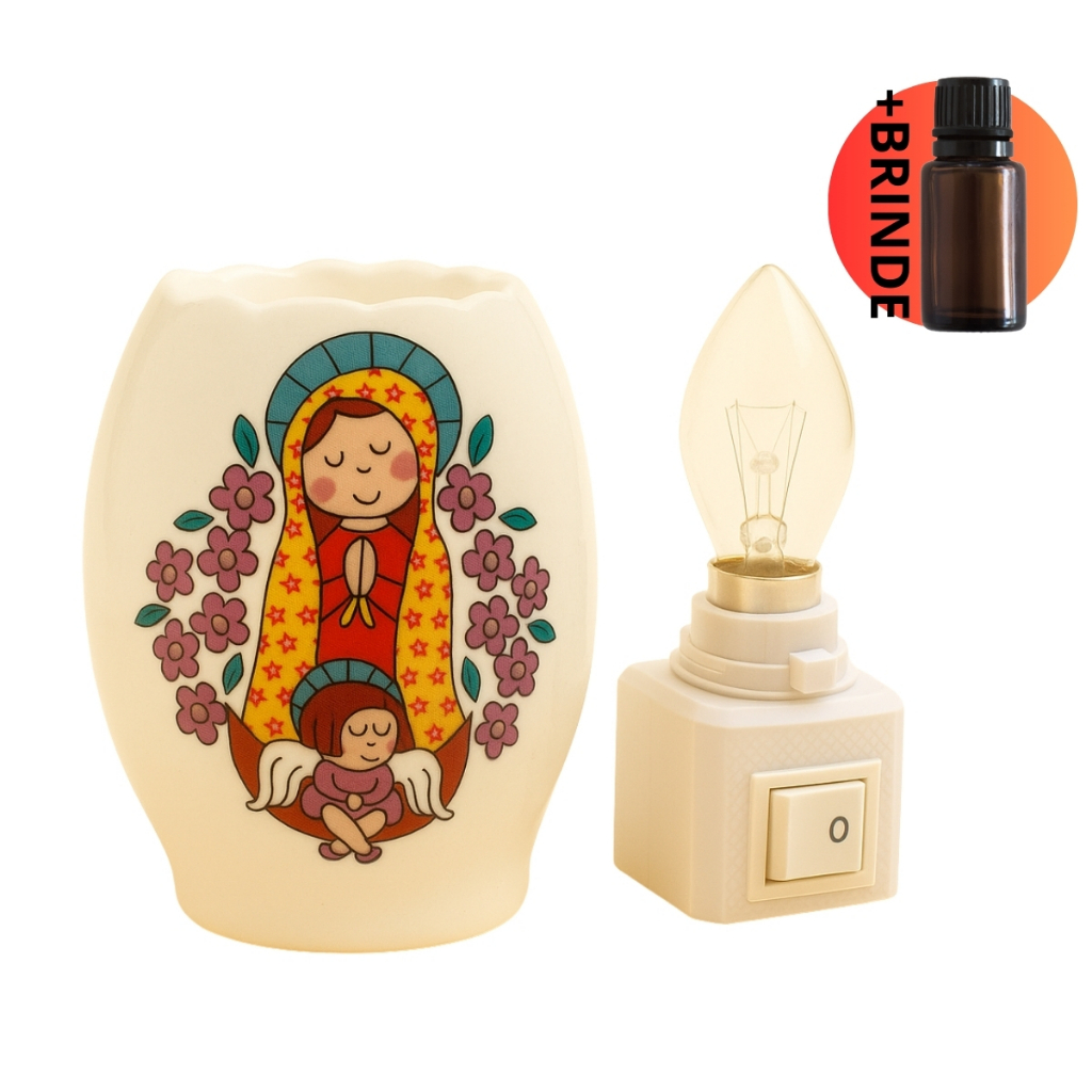 Luminária Difusor + Óleos Essenciais Bivolt Rechaud Tomada