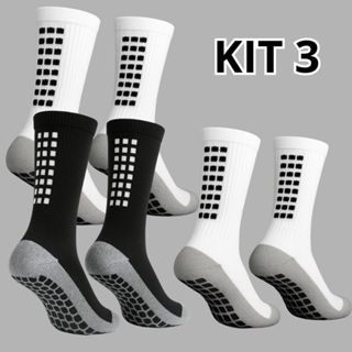 Kit 3 Meias Respiráveis Para Esporte Treino E Corrida Antiderrapantes Conforto E Estilo em Oferta na Shopee