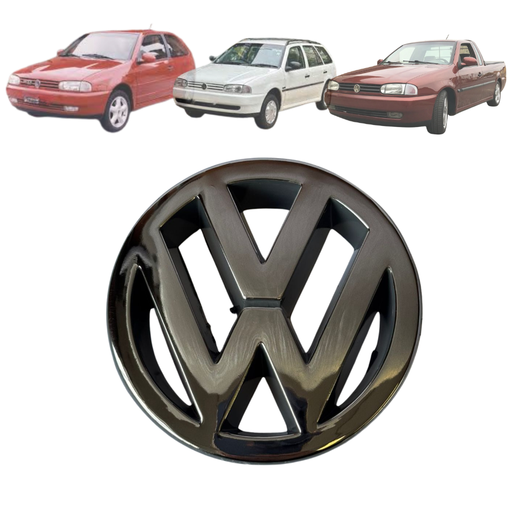 Emblema da Grade VW GOL BOLA PARATI SAVEIRO a partir de 1996 - 9,5CM - CROMADO em Oferta na Shopee