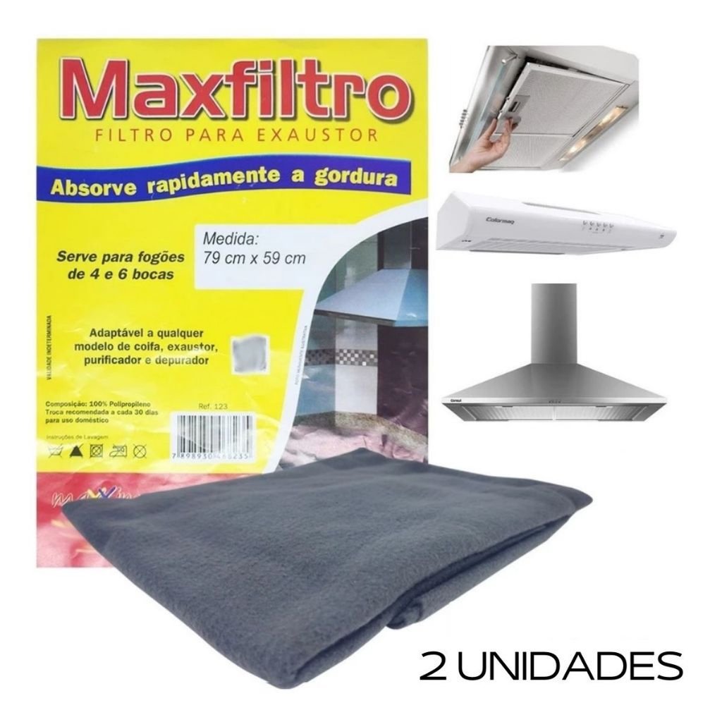 Filtro Depurador de Ar Para Exaustor Coifa de Fogão Purificador Magik Pratico Coifa Suggar