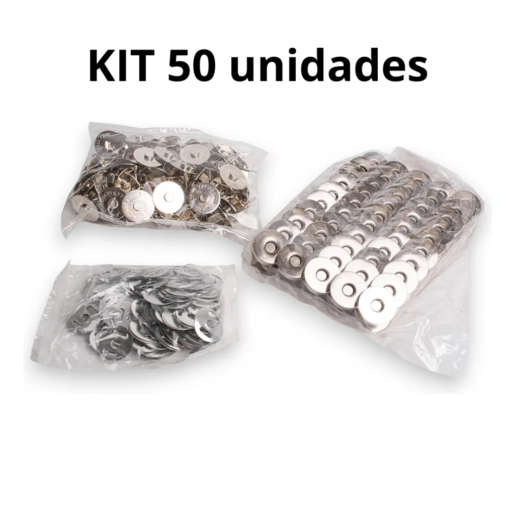 Botao Ima Fexo Carteira Bolsa Magnetico Imantado 14mm 50und em Oferta na Shopee
