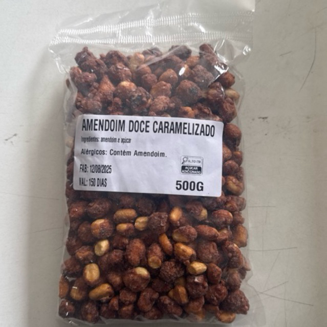 Amendoim Doce Caramelizado 500g em Oferta na Shopee