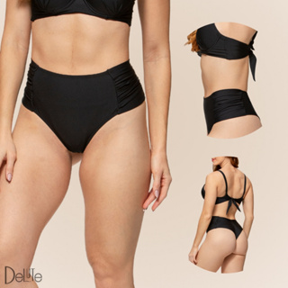 Calcinha de Biquíni Fio Dental Arsiè Cós Alto Drapeado Lateral Moda Praia Fpu 50+ Confortável Verão em Oferta na Shopee