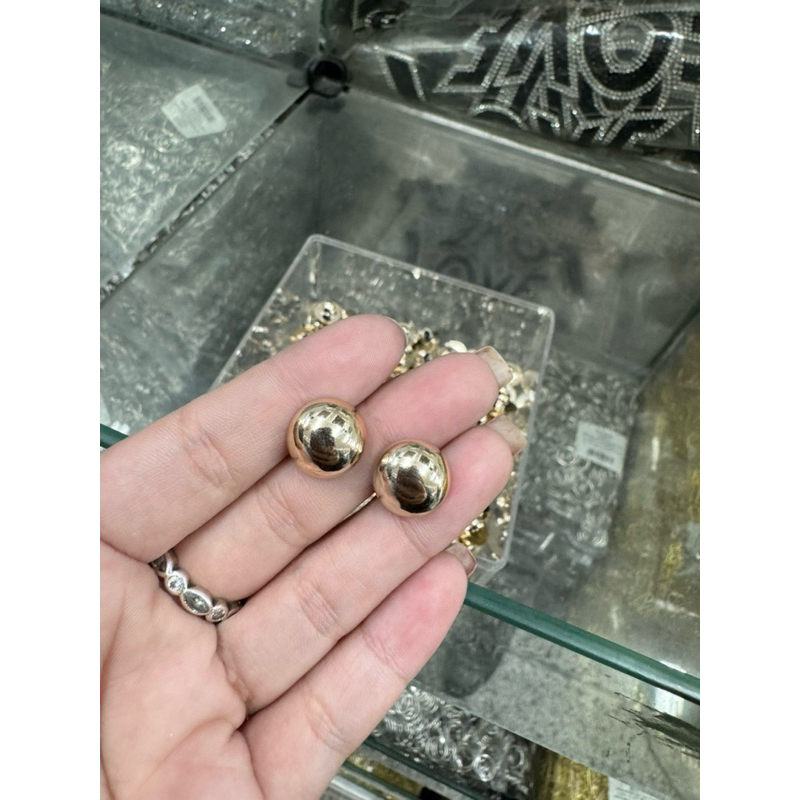 Botão dourado de pezinho boleado (50 peças) TAM 13mm