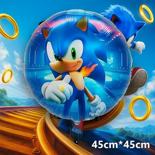 Kit C/10 Balões Metalizado Sonic 45cm Decoração Festa Envio Imediato em Oferta na Shopee