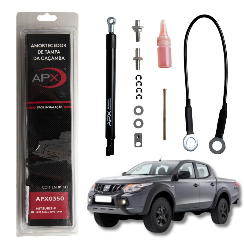 AMORTECEDOR DA CAÇAMBA TAMPA TRASEIRA MITSUBISHI L200 TRITON 2008/2023
