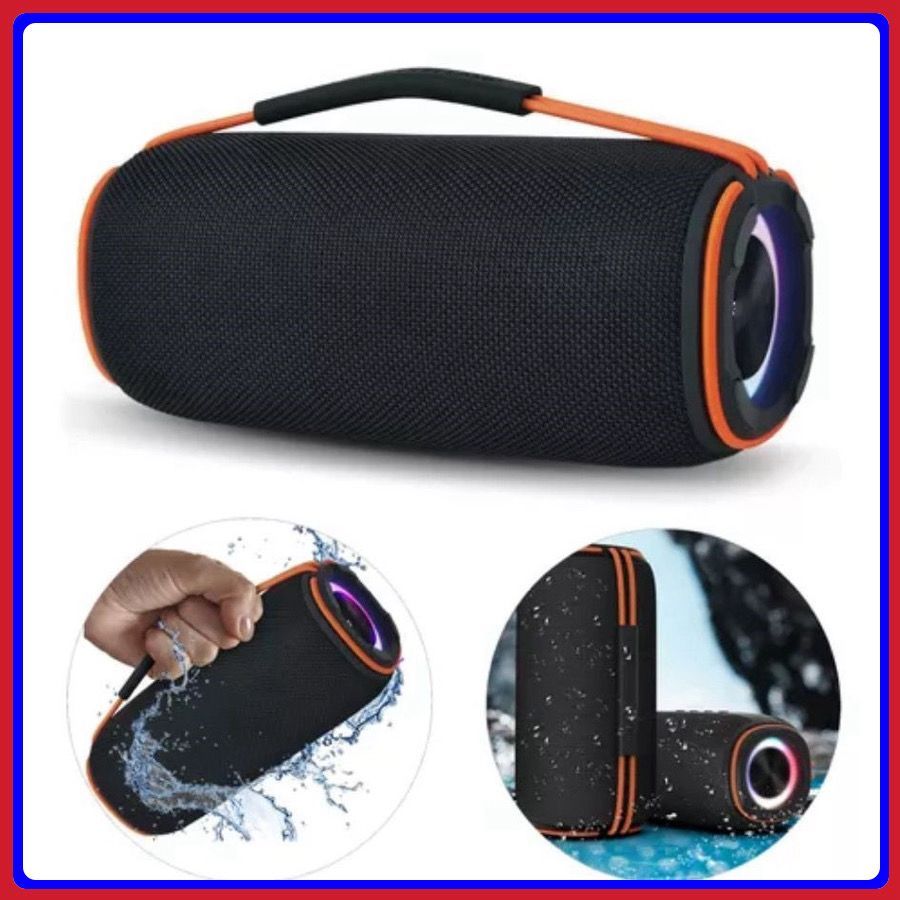 Caixa de som 30W 60W Bluetooth Resistente a Água com Alto Falante Duplo e Luz RGB A'gold Original