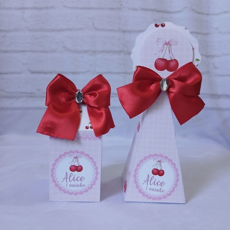 kit Festa Cerejinha| Cereja| Lembrancinha Personalizada| Festa Infantil| Aniversário| Já Vai Semi Montada
