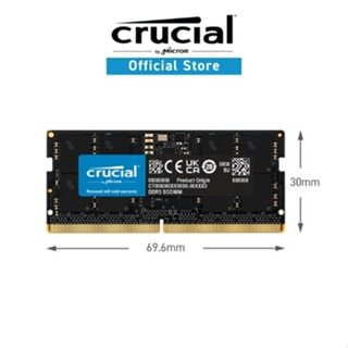 Memoria RAM Para Notebook  DDR5 16GB 4800MHZ Cl40 Sodimm Crucial CT16G48C40S5 NOTEBOOK em Oferta na Shopee