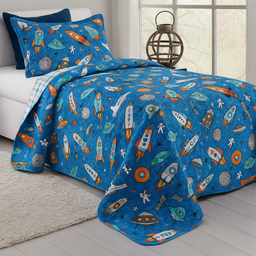 Colcha Infantil Cobre Leito Jogo De Cama Solteiro Box Menino Menina Criança Bebê e Peças Com Porta Travesseiro em Oferta na Shopee