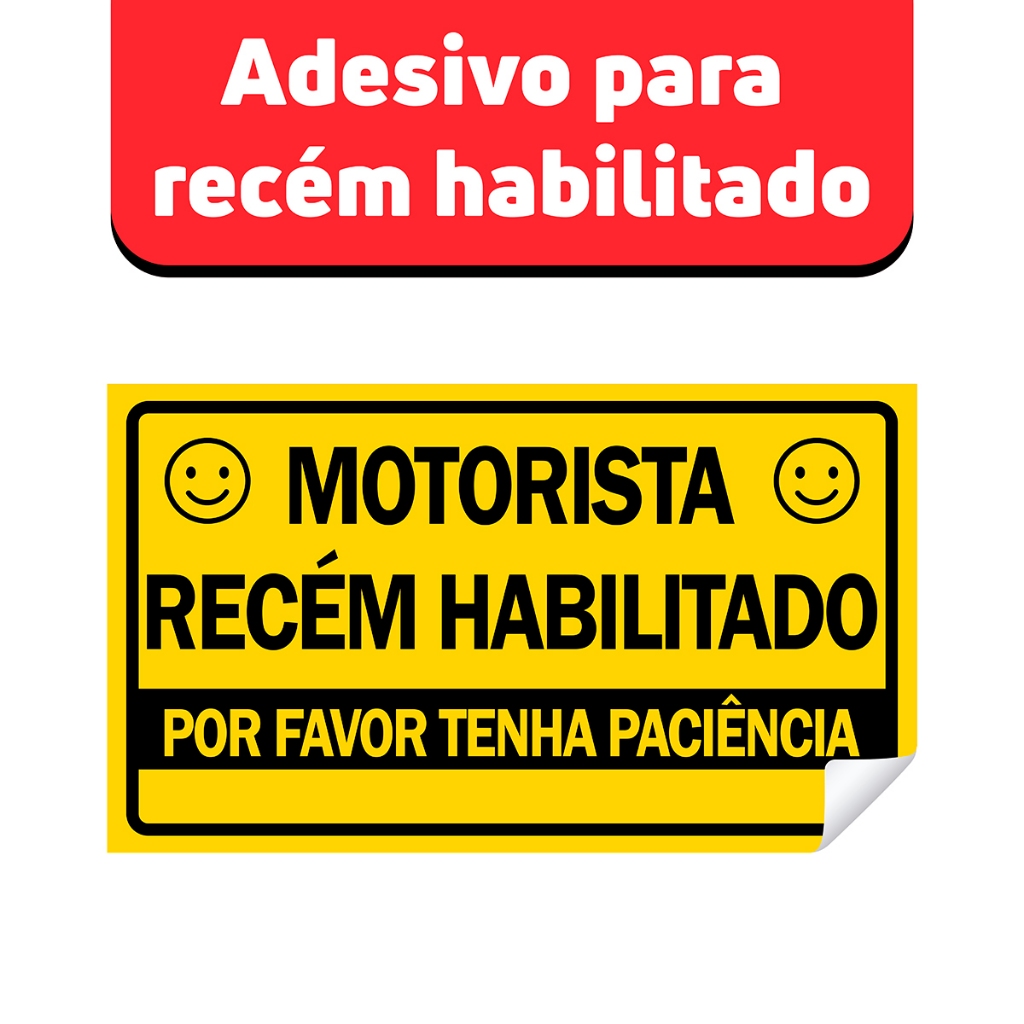 Adesivo para Carro – Recém-Habilitado em Treinamento, Dirija com Paciência em Oferta na Shopee